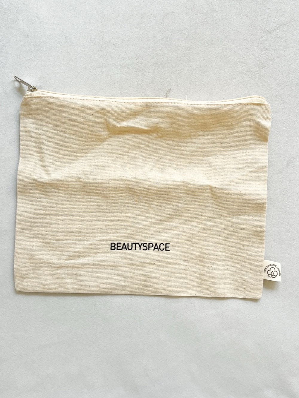 Beautyspace Canvas Cosmetic Pouch in Cream